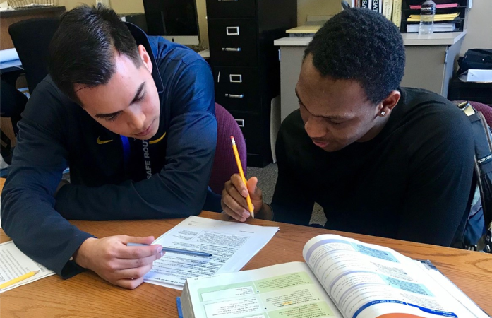  Students with each other